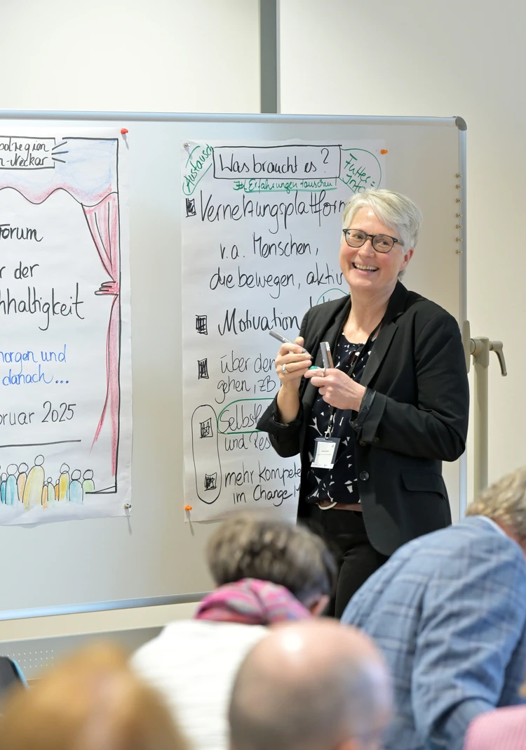 Workshop w&auml;hrend der Nachhaltigkeitskonferenz in der KLIMA ARENA