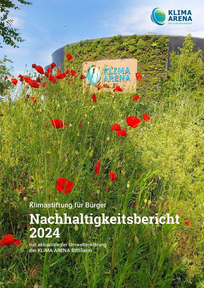 Titelbild des Nachhaltigkeitsbericht 2024 der Klima Arena